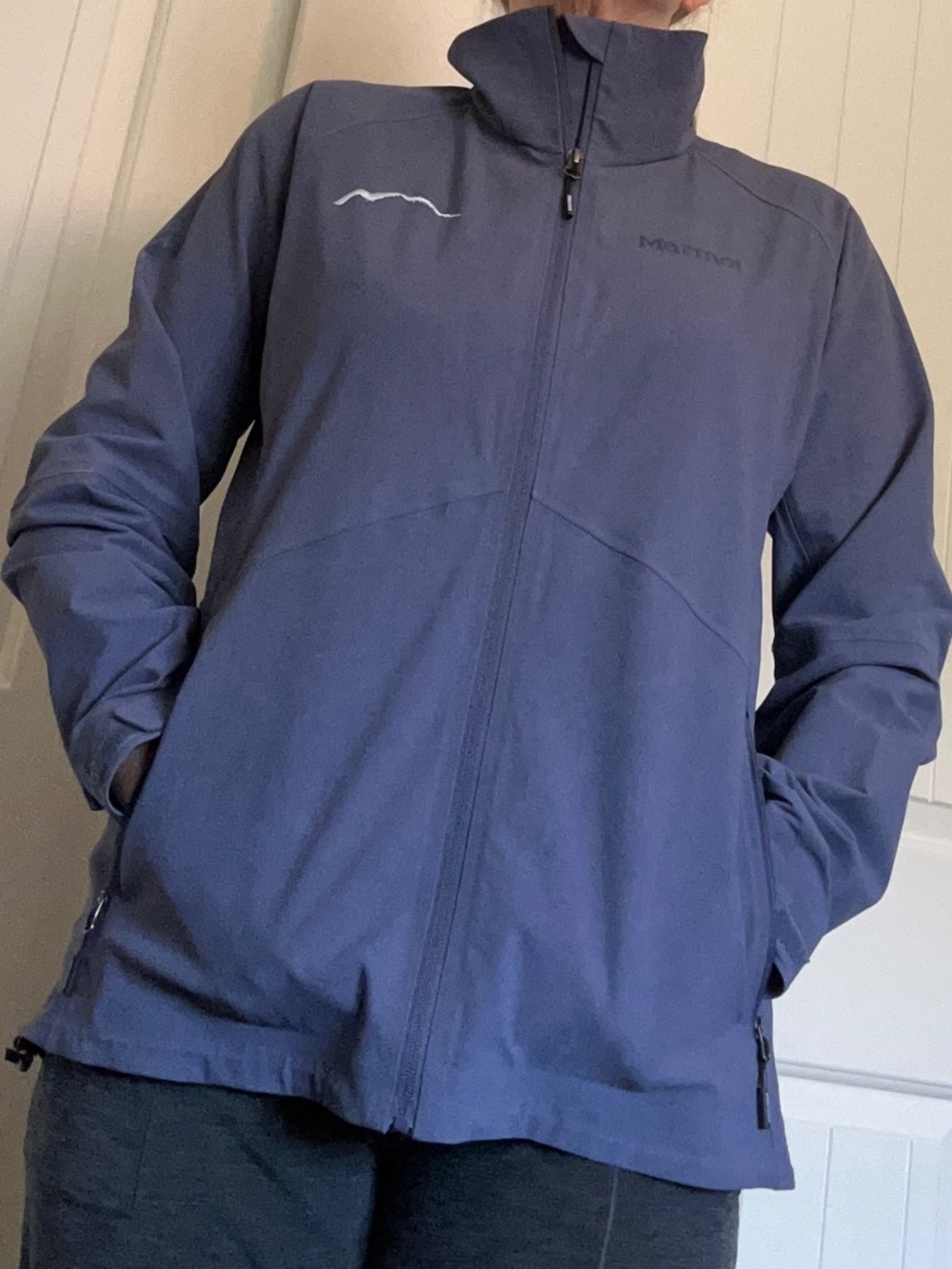 Marmot Women's Alsek Softshell Jacket Blue Full Zip Size Large